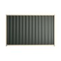 Good Neighbour Wavelok 1500mm High Fence Panel Sheet: Slate Grey, Post/Track: Primrose