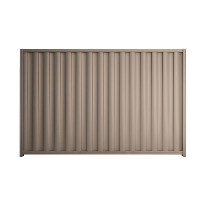 Good Neighbour Wavelok 1800mm High Fence Panel Sheet: Beige, Post/Track: Beige