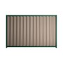 Good Neighbour Wavelok 1800mm High Fence Panel Sheet: Beige, Post/Track: Caulfield Green