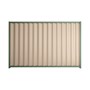 Good Neighbour Wavelok 1800mm High Fence Panel Sheet: Merino, Post/Track: Mist Green