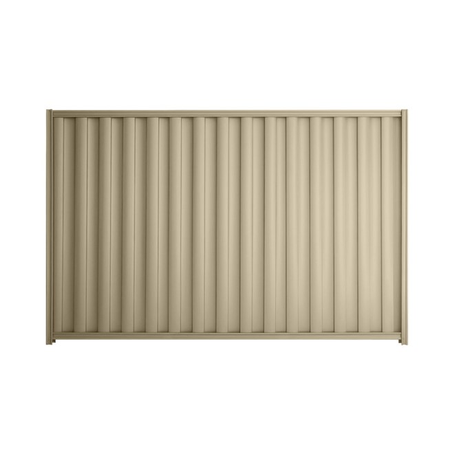 Good Neighbour® Wavelok® 2000mm High Fence Panel Sheet: Merino Post/Track: Merino