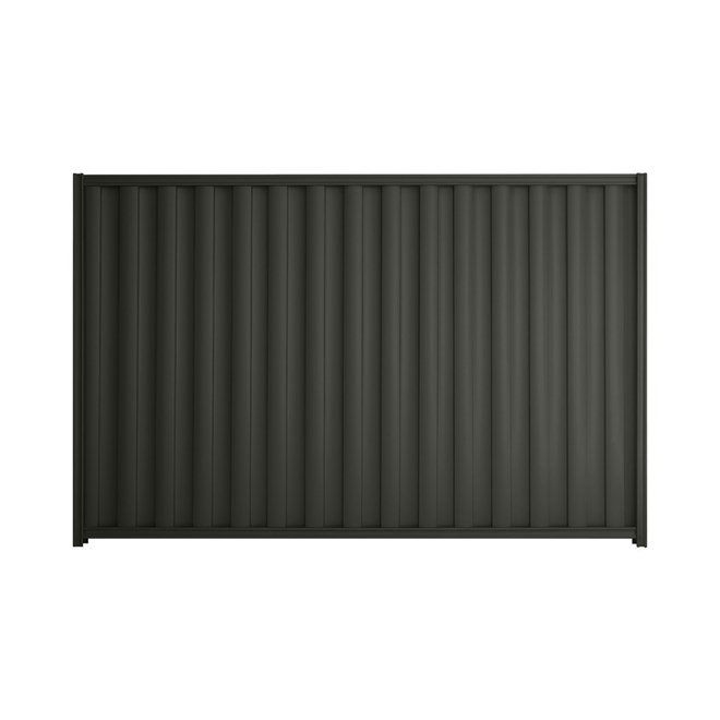 Good Neighbour® Wavelok® 2000mm High Fence Panel Sheet: Slate Grey Post/Track: Slate Grey
