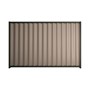 Good Neighbour Wavelok 2100mm High Fence Panel Sheet: Beige, Post/Track: Gun Metal Grey