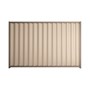 Good Neighbour Wavelok 2100mm High Fence Panel Sheet: Merino, Post/Track: Beige