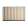 Good Neighbour Wavelok 2100mm High Fence Panel Sheet: Merino, Post/Track: Caulfield Green