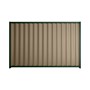 Good Neighbour® Wavelok® 900mm High Fence Panel Sheet: Beige Post/Track: Caulfield Green