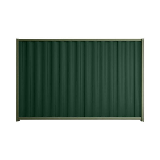 Good Neighbour® Wavelok® 900mm High Fence Panel Sheet: Caulfield Green Post/Track: Mist Green