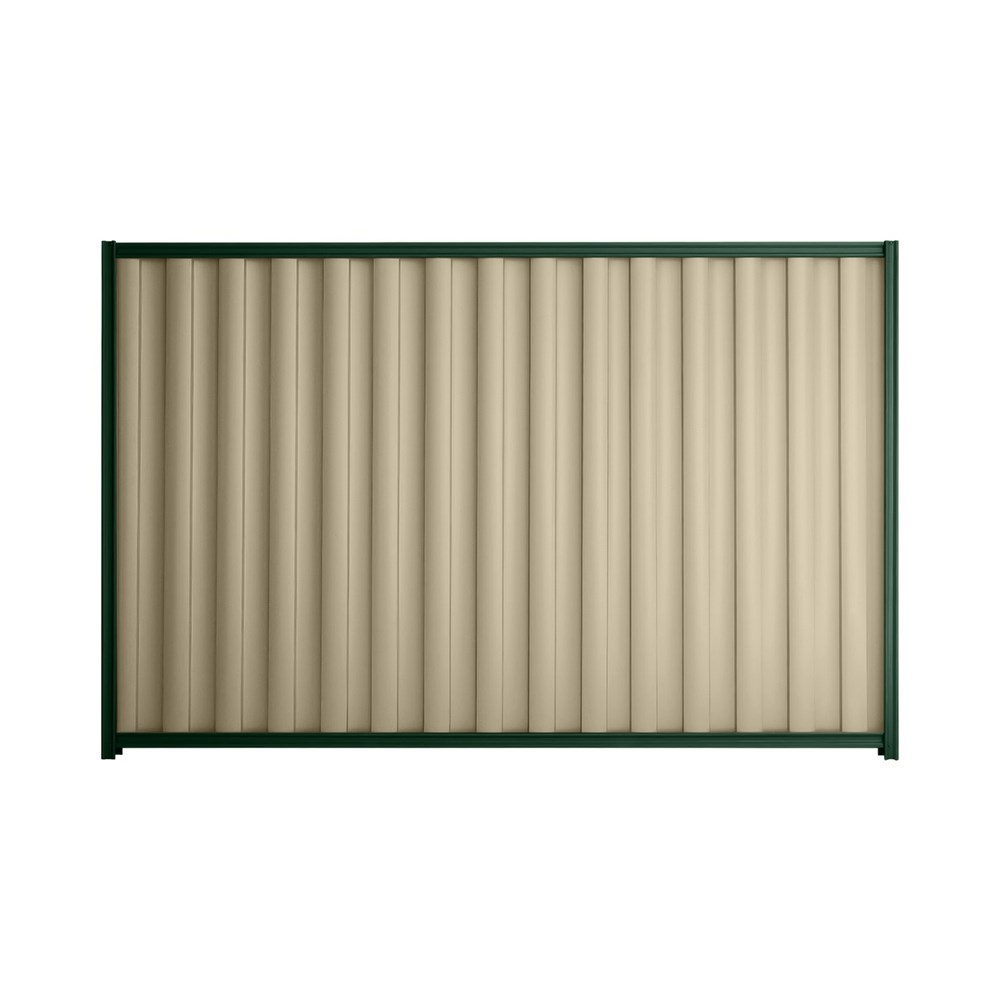 Good Neighbour® Wavelok® 900mm High Fence Panel Sheet: Merino Post/Track: Caulfield Green