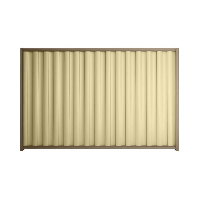 Good Neighbour® Wavelok® 900mm High Fence Panel Sheet: Primrose Post/Track: Beige