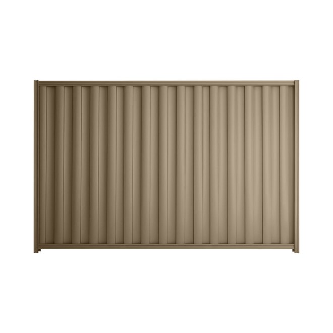 Good Neighbour® Wavelok® 1200mm High Fence Panel Sheet: Beige Post/Track: Beige