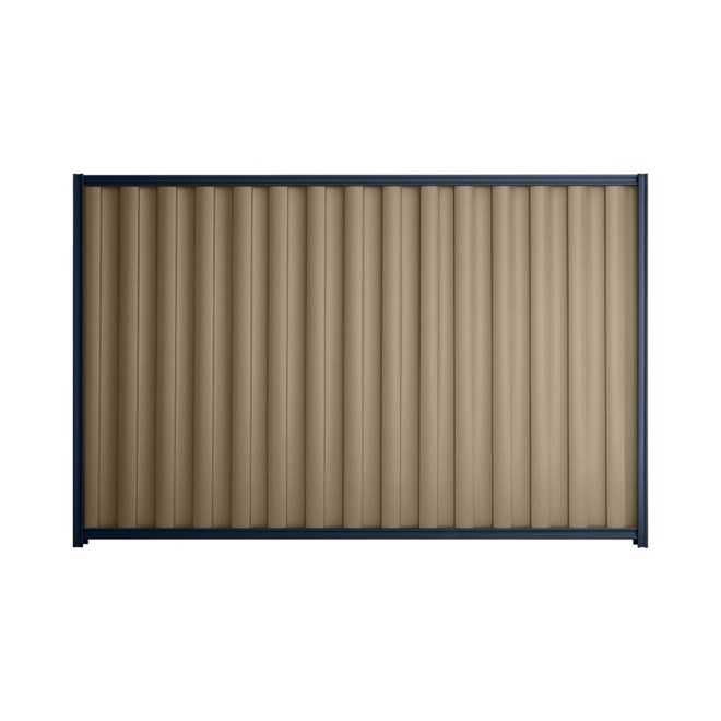 Good Neighbour® Wavelok® 1200mm High Fence Panel Sheet: Beige Post/Track: Mountain Blue