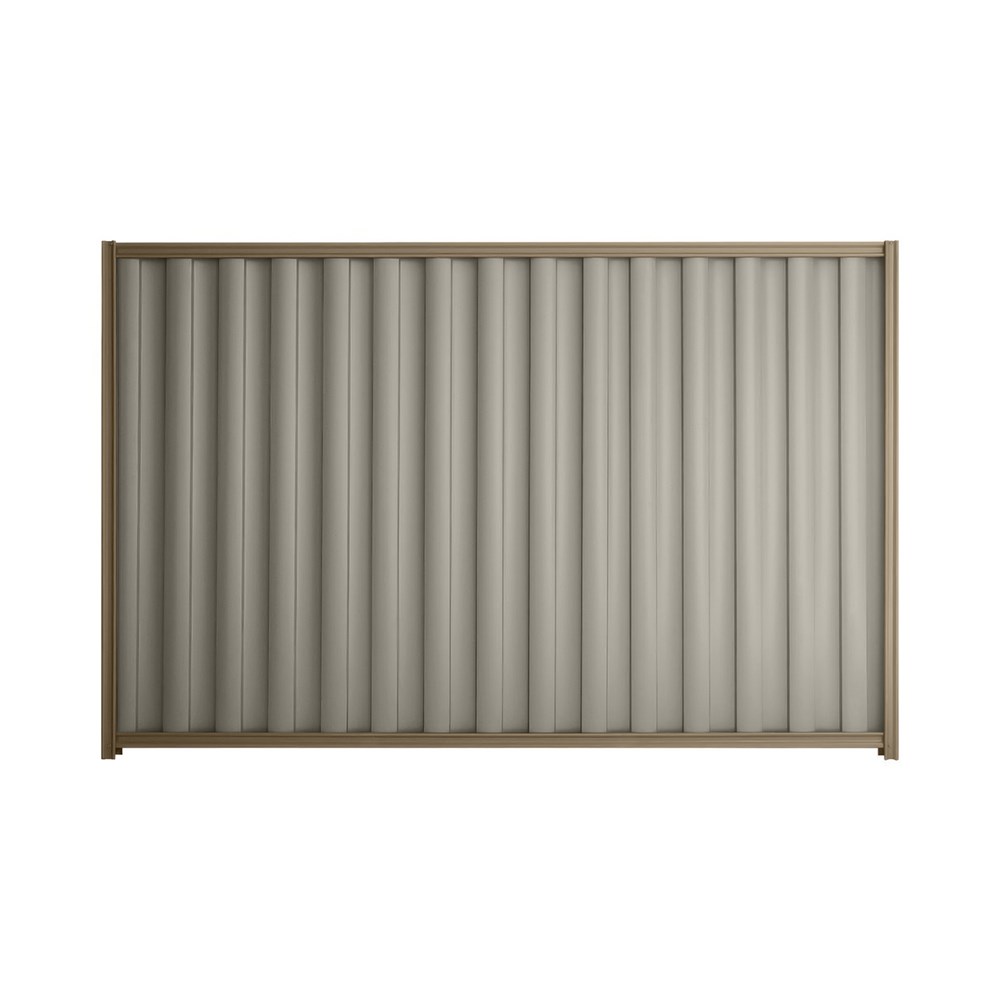 Good Neighbour® Wavelok® 1200mm High Fence Panel Sheet: Birch Post/Track: Beige