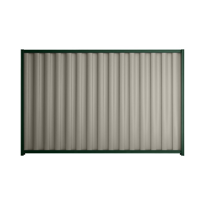 Good Neighbour® Wavelok® 1200mm High Fence Panel Sheet: Birch Post/Track: Caulfield Green