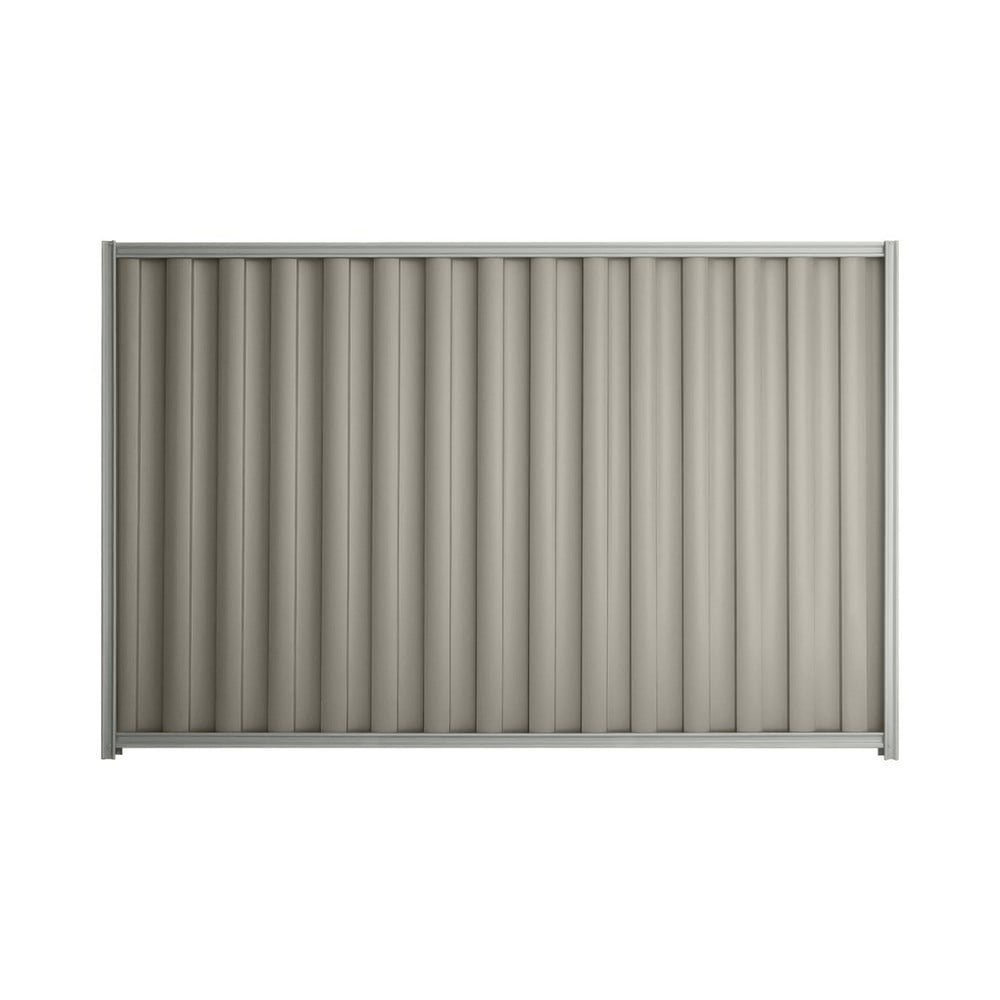 Good Neighbour® Wavelok® 1200mm High Fence Panel Sheet: Birch Post/Track: Gull Grey