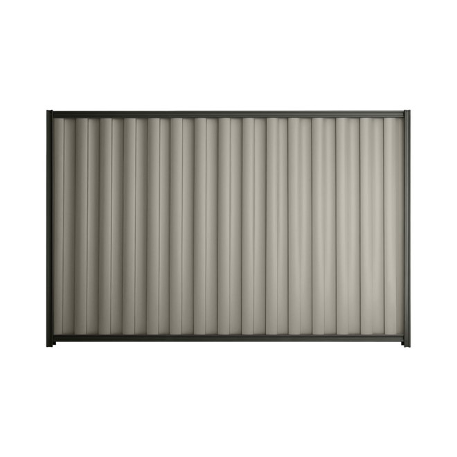Good Neighbour® Wavelok® 1200mm High Fence Panel Sheet: Birch Post/Track: Slate Grey