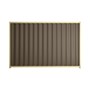 Good Neighbour® Wavelok® 1200mm High Fence Panel Sheet: Banyan Brown Post/Track: Primrose