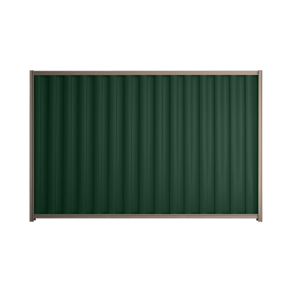 Good Neighbour® Wavelok® 1200mm High Fence Panel Sheet: Caulfield Green Post/Track: Marsh