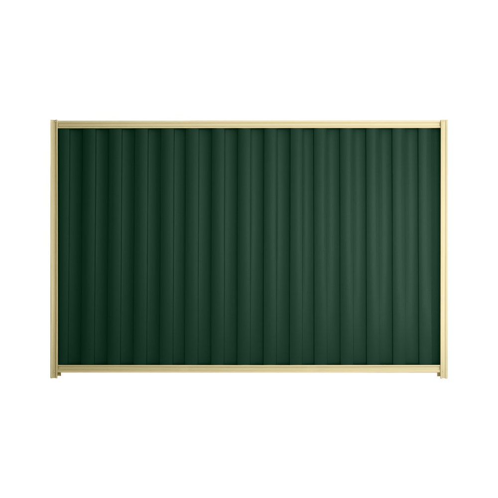 Good Neighbour® Wavelok® 1200mm High Fence Panel Sheet: Caulfield Green Post/Track: Primrose