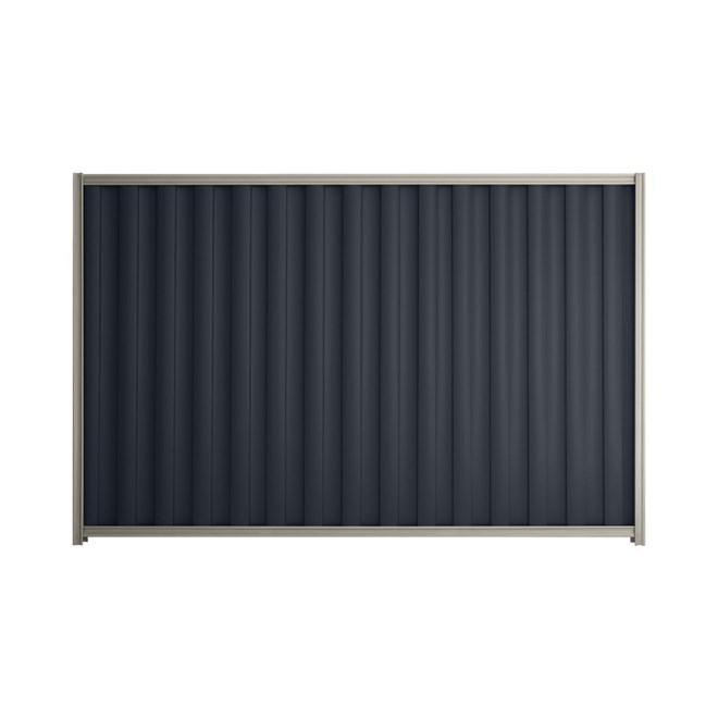 Good Neighbour® Wavelok® 1200mm High Fence Panel Sheet: Dark Stone Post/Track: Birch