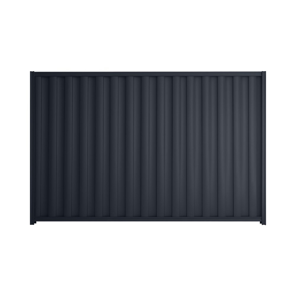 Good Neighbour® Wavelok® 1200mm High Fence Panel Sheet: Dark Stone Post/Track: Dark Stone