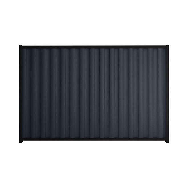 Good Neighbour® Wavelok® 1200mm High Fence Panel Sheet: Dark Stone Post/Track: Ebony