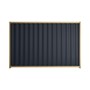 Good Neighbour® Wavelok® 1200mm High Fence Panel Sheet: Dark Stone Post/Track: Wheat