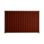 Good Neighbour® Wavelok® 1200mm High Fence Panel Sheet: Heritage Red Post/Track: Beige