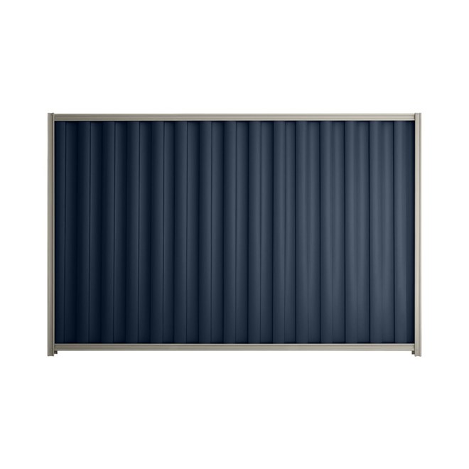 Good Neighbour® Wavelok® 1200mm High Fence Panel Sheet: Mountain Blue Post/Track: Birch