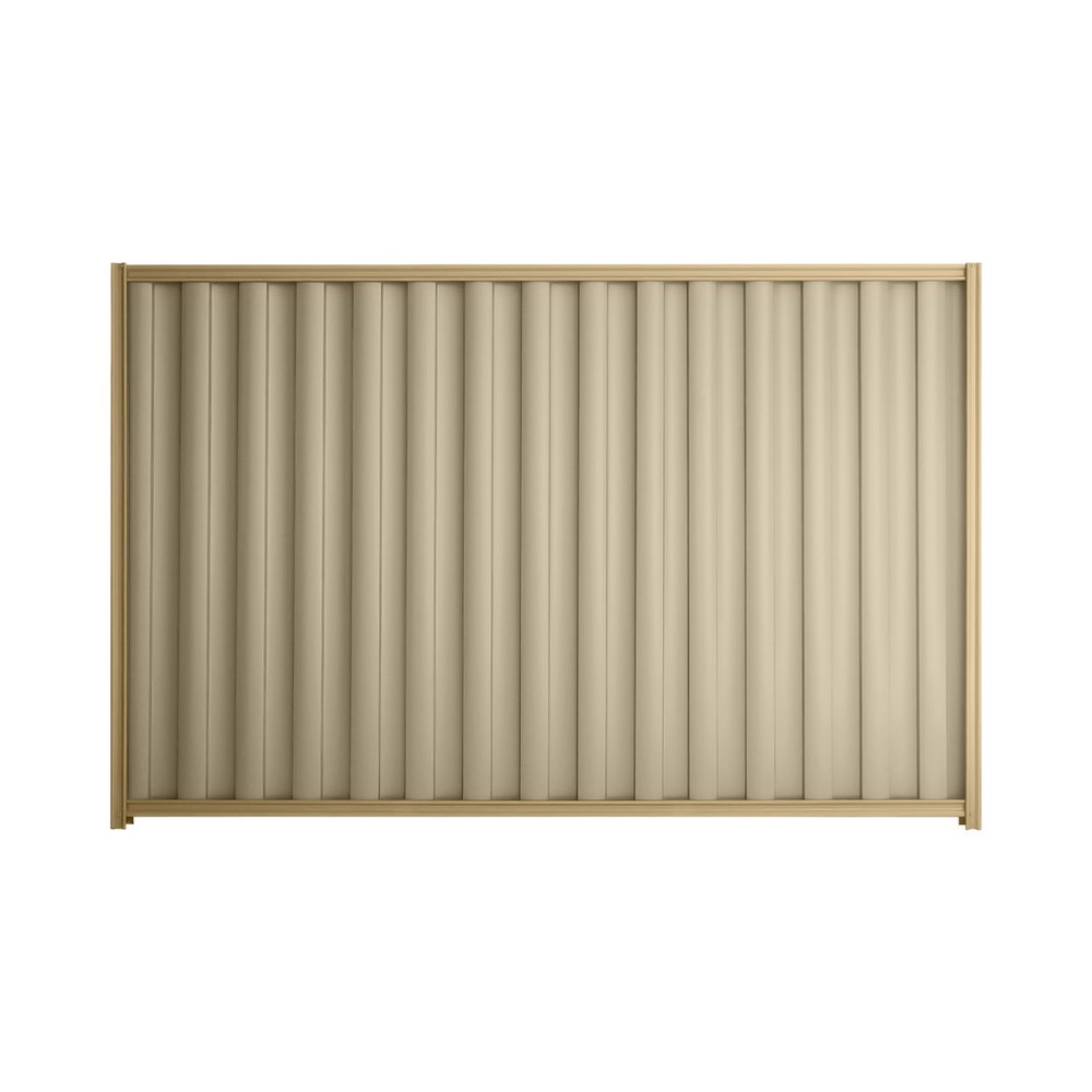 Good Neighbour® Wavelok® 1200mm High Fence Panel Sheet: Merino Post/Track: Wheat