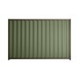 Good Neighbour® Wavelok® 1200mm High Fence Panel Sheet: Mist Green Post/Track: Banyan Brown