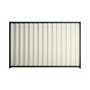 Good Neighbour® Wavelok® 1200mm High Fence Panel Sheet: Off White Post/Track: Caulfield Green