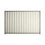 Good Neighbour® Wavelok® 1200mm High Fence Panel Sheet: Off White Post/Track: Marsh