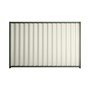 Good Neighbour® Wavelok® 1200mm High Fence Panel Sheet: Off White Post/Track: Rivergum
