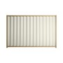 Good Neighbour® Wavelok® 1200mm High Fence Panel Sheet: Off White Post/Track: Wheat