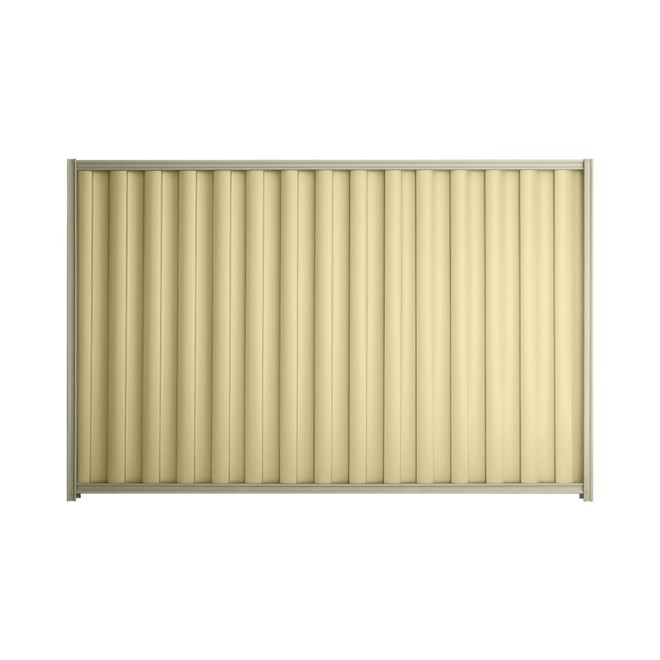 Good Neighbour® Wavelok® 1200mm High Fence Panel Sheet: Primrose Post/Track: Moss Vale Sand