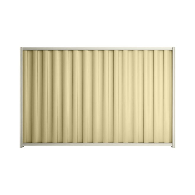Good Neighbour® Wavelok® 1200mm High Fence Panel Sheet: Primrose Post/Track: Off White