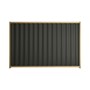Good Neighbour® Wavelok® 1200mm High Fence Panel Sheet: Slate Grey Post/Track: Wheat