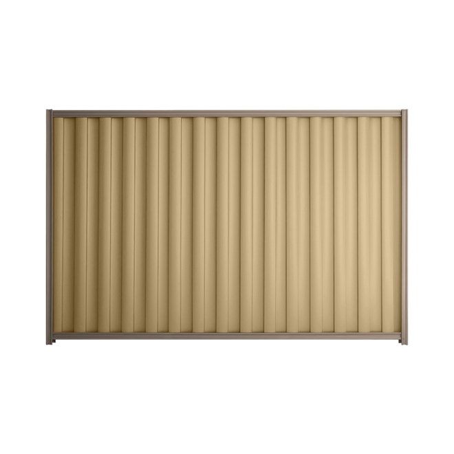 Good Neighbour® Wavelok® 1200mm High Fence Panel Sheet: Wheat Post/Track: Marsh