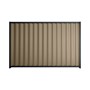 Good Neighbour® Wavelok® 1500mm High Fence Panel Sheet: Beige Post/Track: Dark Stone