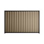 Good Neighbour® Wavelok® 1500mm High Fence Panel Sheet: Beige Post/Track: Gun Metal Grey