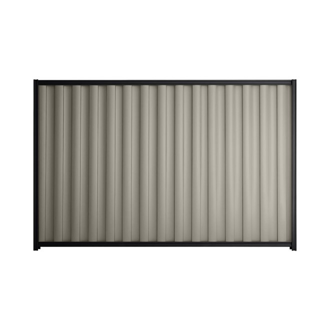 Good Neighbour® Wavelok® 1500mm High Fence Panel Sheet: Birch Post/Track: Gun Metal Grey
