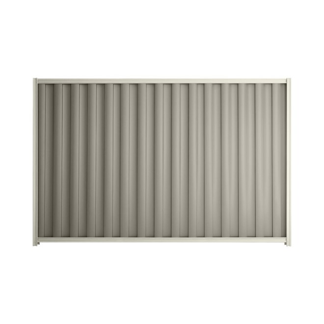 Good Neighbour® Wavelok® 1500mm High Fence Panel Sheet: Birch Post/Track: Off White