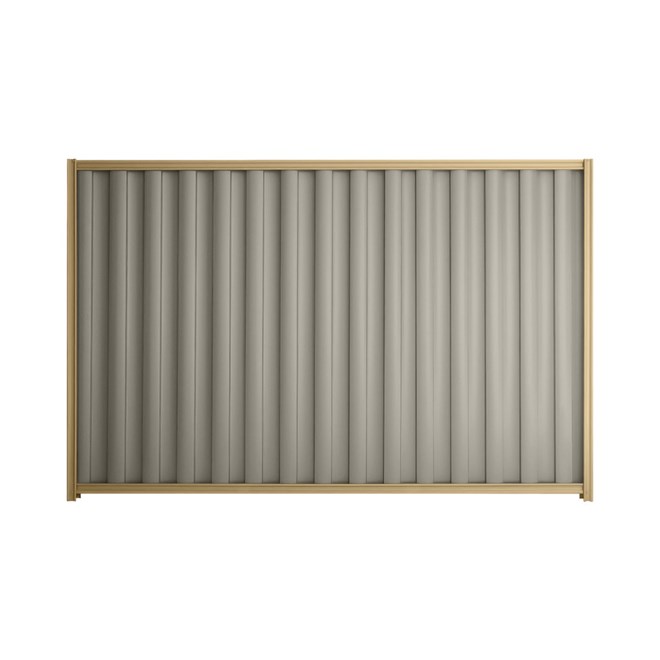 Good Neighbour® Wavelok® 1500mm High Fence Panel Sheet: Birch Post/Track: Wheat
