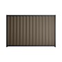 Good Neighbour® Wavelok® 1500mm High Fence Panel Sheet: Banyan Brown Post/Track: Dark Stone