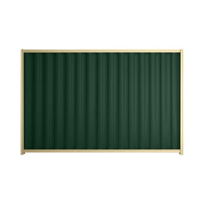 Good Neighbour® Wavelok® 1500mm High Fence Panel Sheet: Caulfield Green Post/Track: Primrose