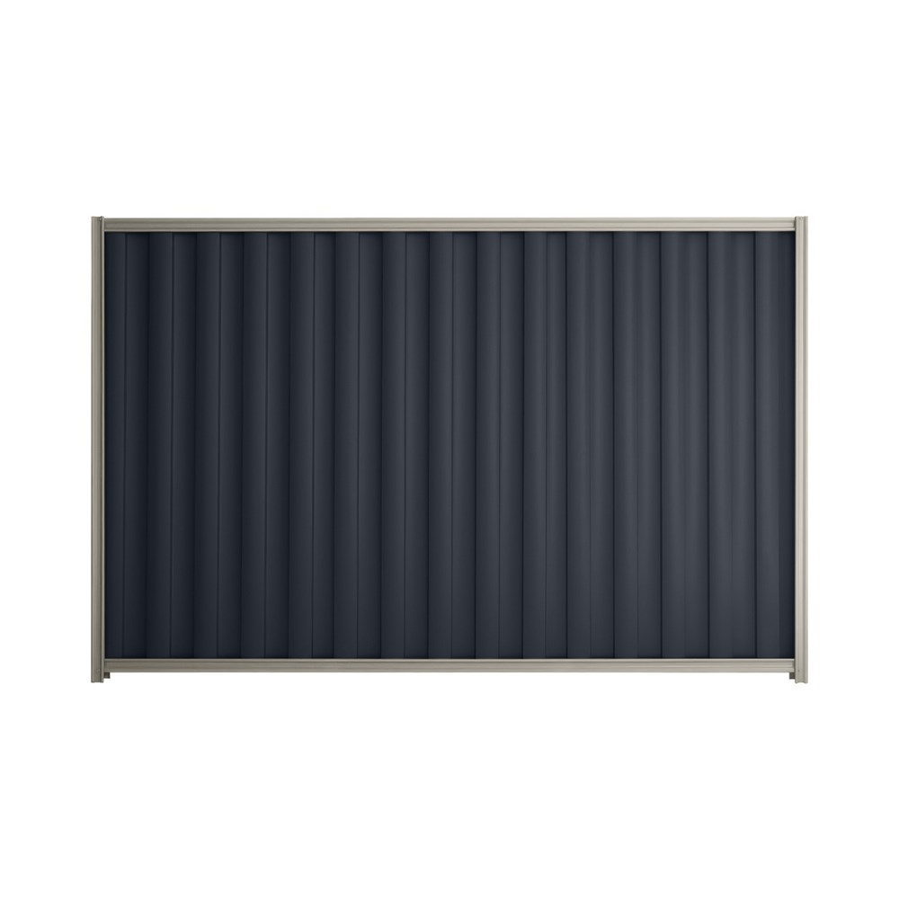 Good Neighbour® Wavelok® 1500mm High Fence Panel Sheet: Dark Stone Post/Track: Birch