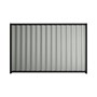 Good Neighbour® Wavelok® 1500mm High Fence Panel Sheet: Gull Grey Post/Track: Ebony