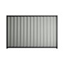 Good Neighbour® Wavelok® 1500mm High Fence Panel Sheet: Gull Grey Post/Track: Gun Metal Grey