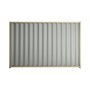 Good Neighbour® Wavelok® 1500mm High Fence Panel Sheet: Gull Grey Post/Track: Merino