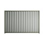 Good Neighbour® Wavelok® 1500mm High Fence Panel Sheet: Gull Grey Post/Track: Mist Green